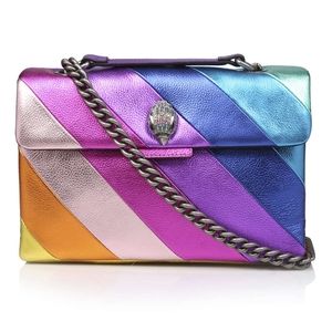 KURT GEIGER LONDON LEATHER KENSINGTON BAG SZ MEDIUM